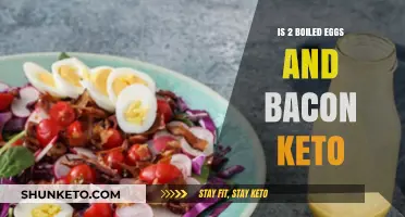 Keto Breakfast Delight: Boiled Eggs and Bacon Edition