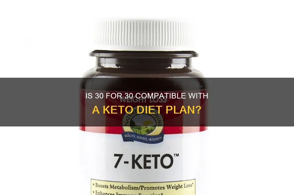 is 30 for 30 a keto diet