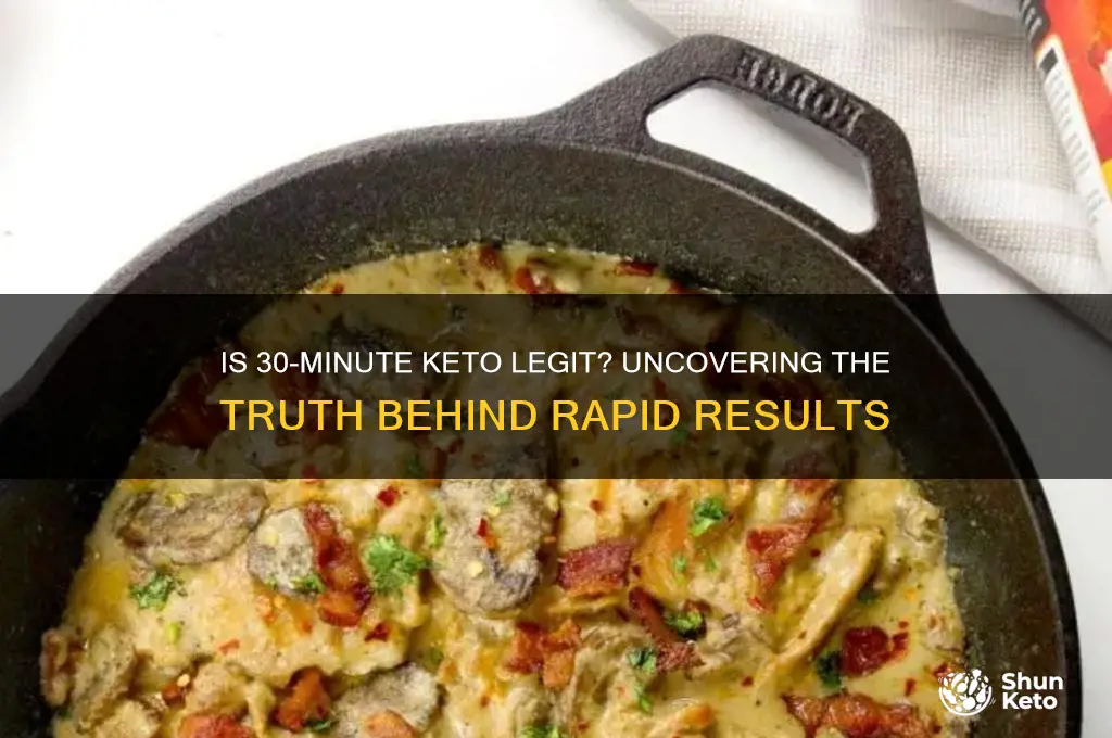 is 30 minute keto real