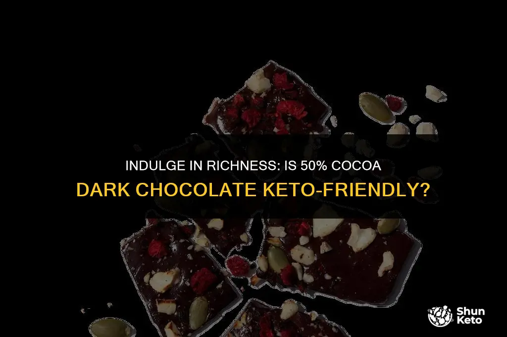 is 50 cocoa dark chocolate keto