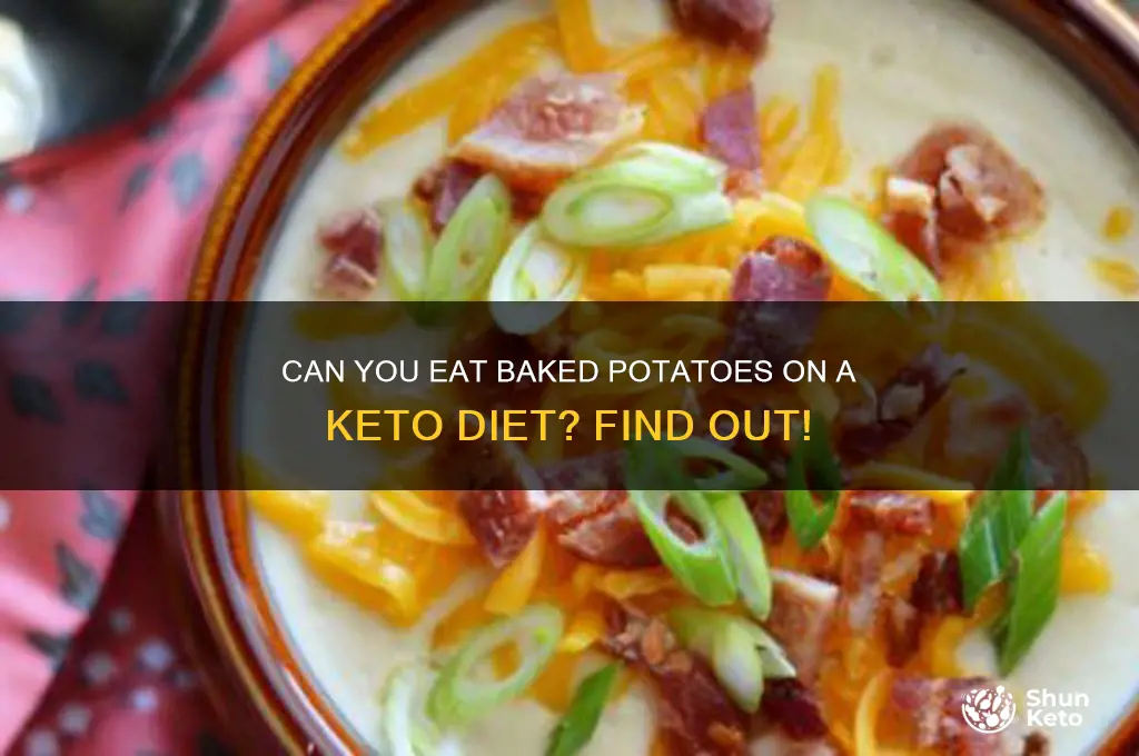 is a baked potato okay for keto diet