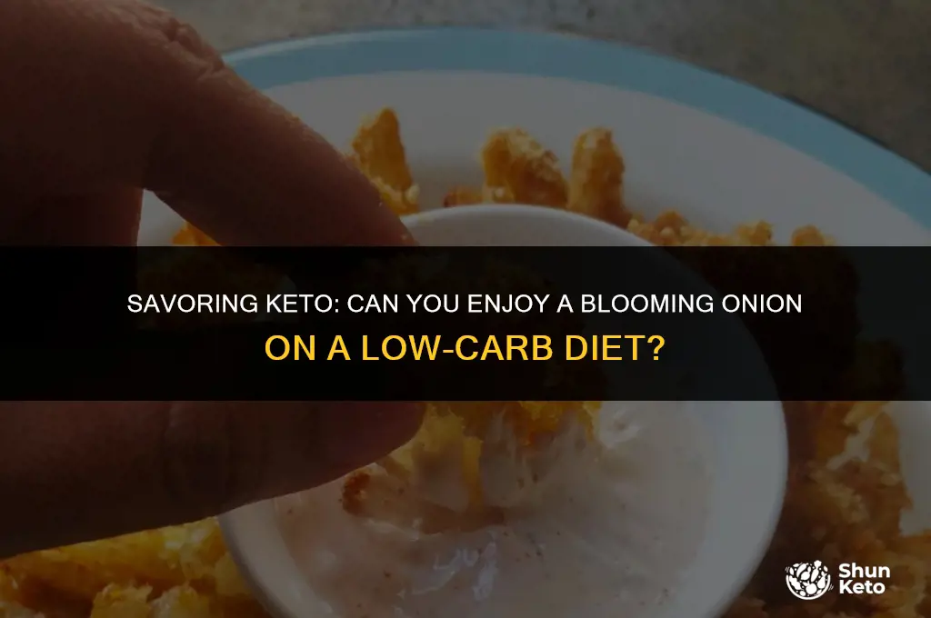 is a blooming onion keto