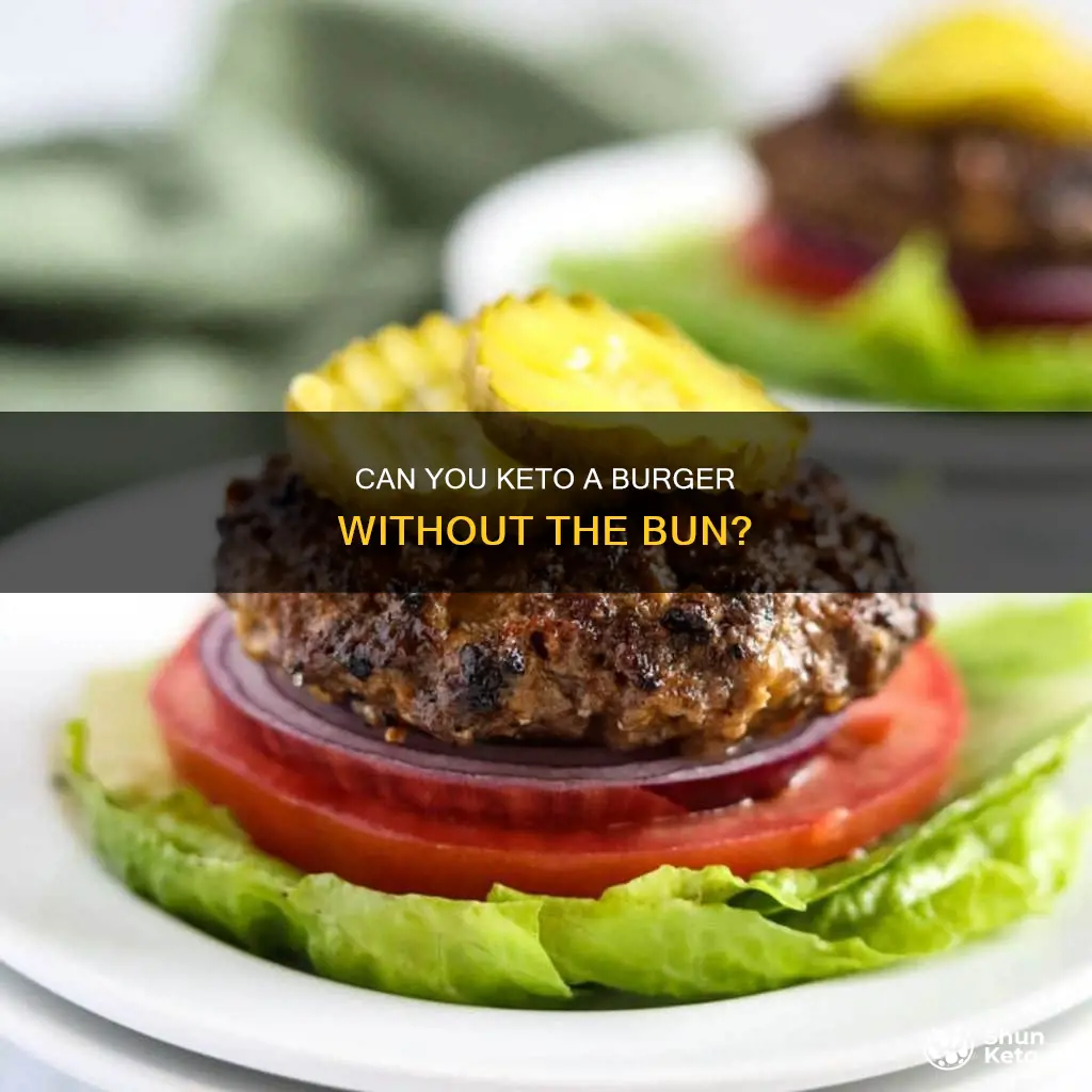 is a burger eithiut bread keto