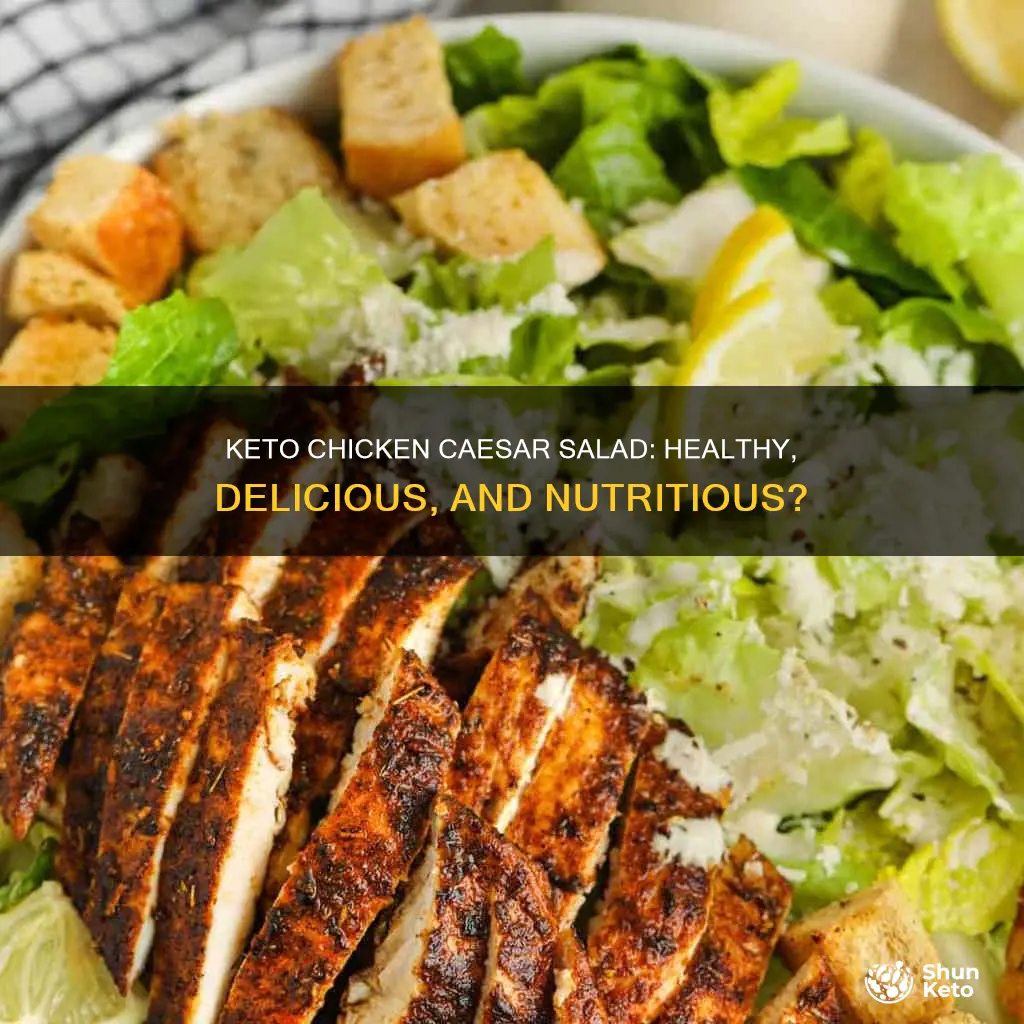 is a chicken caesar salad keto