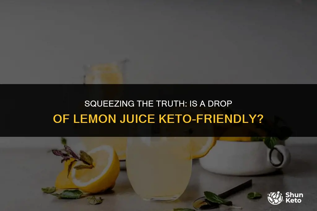 is a drop of lemon juice keto