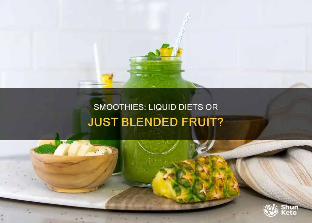 is a fruit smoothie considered a liquid diet