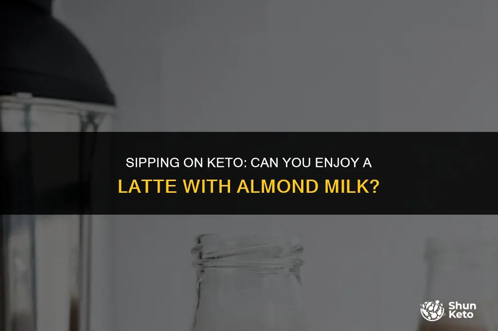 is a latte with almond milk keto