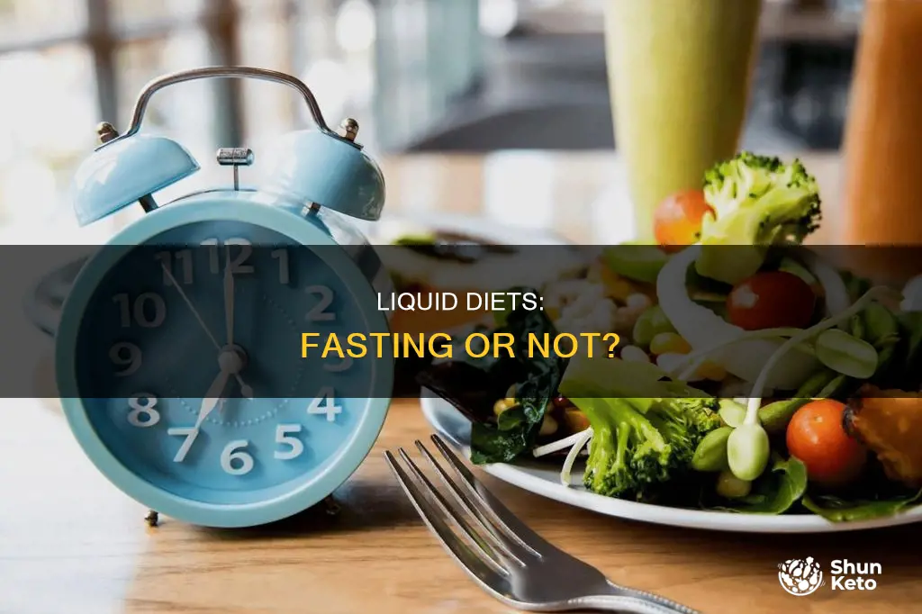 is a liquid diet considered fasting