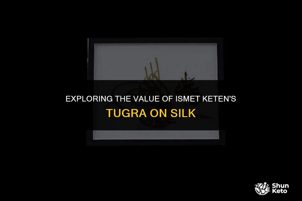 is a tugra on silk by ismet keten valuable