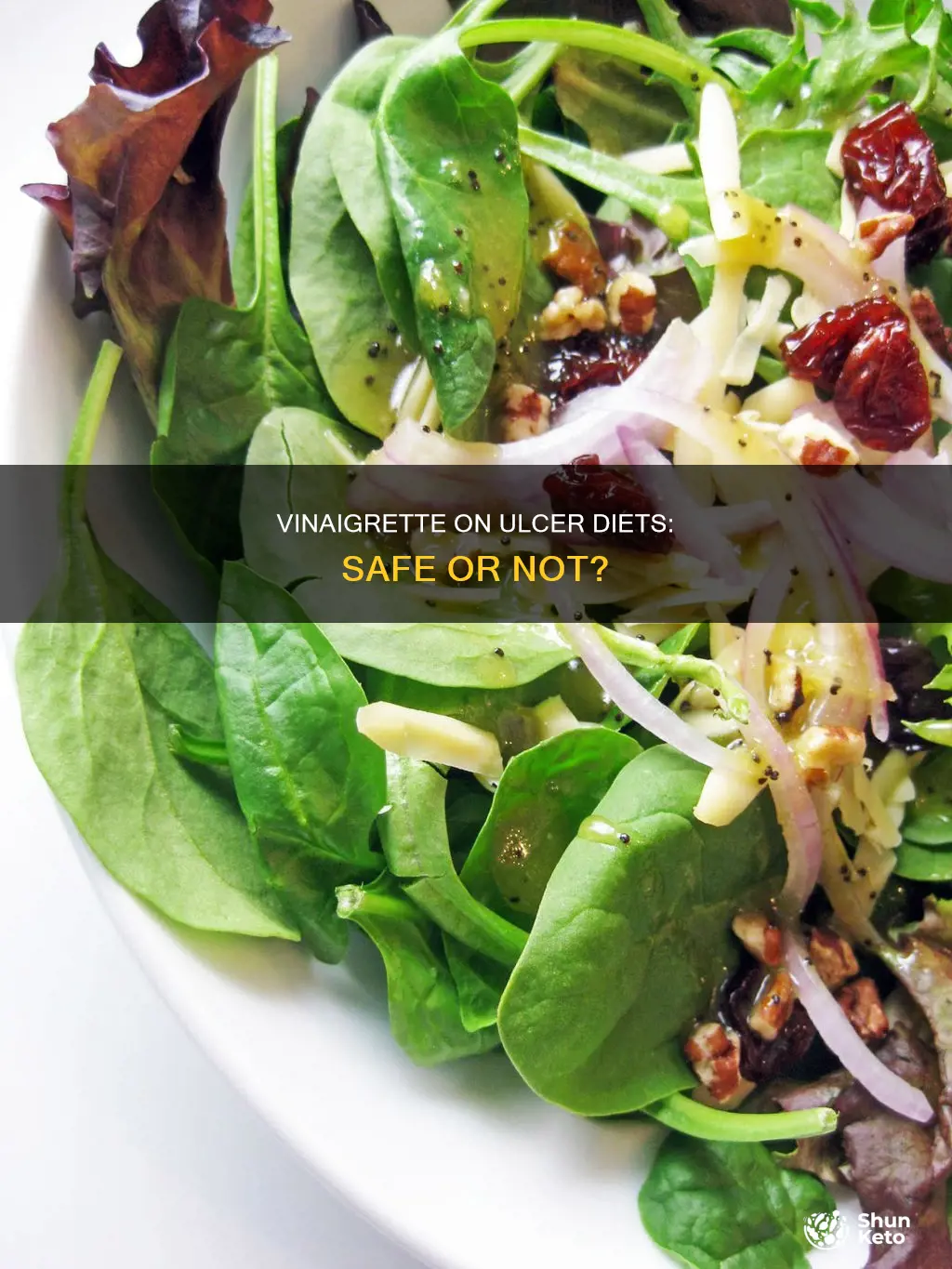 is a vinaigrate salad dressing ok on an ulcer diet