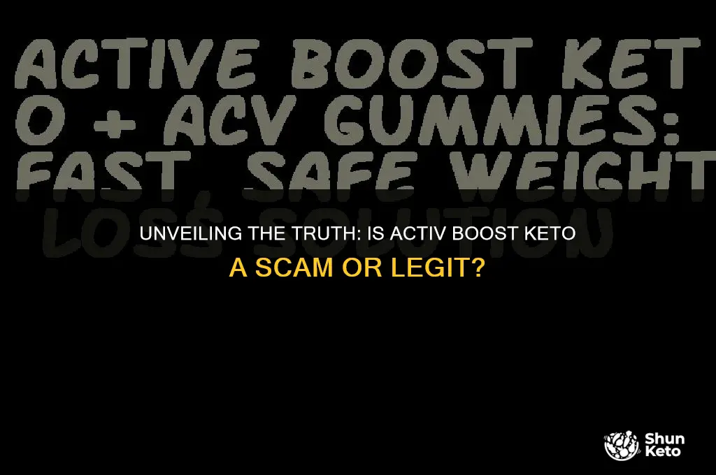 is activ boost keto a scam
