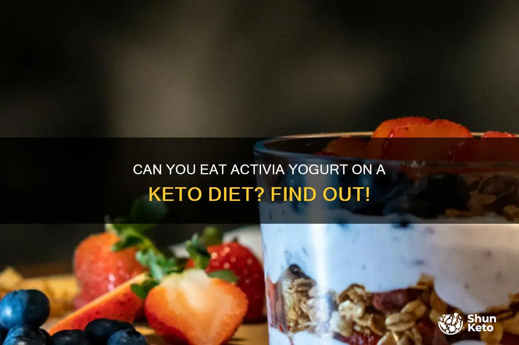 is activia yogurt ok for keto diet