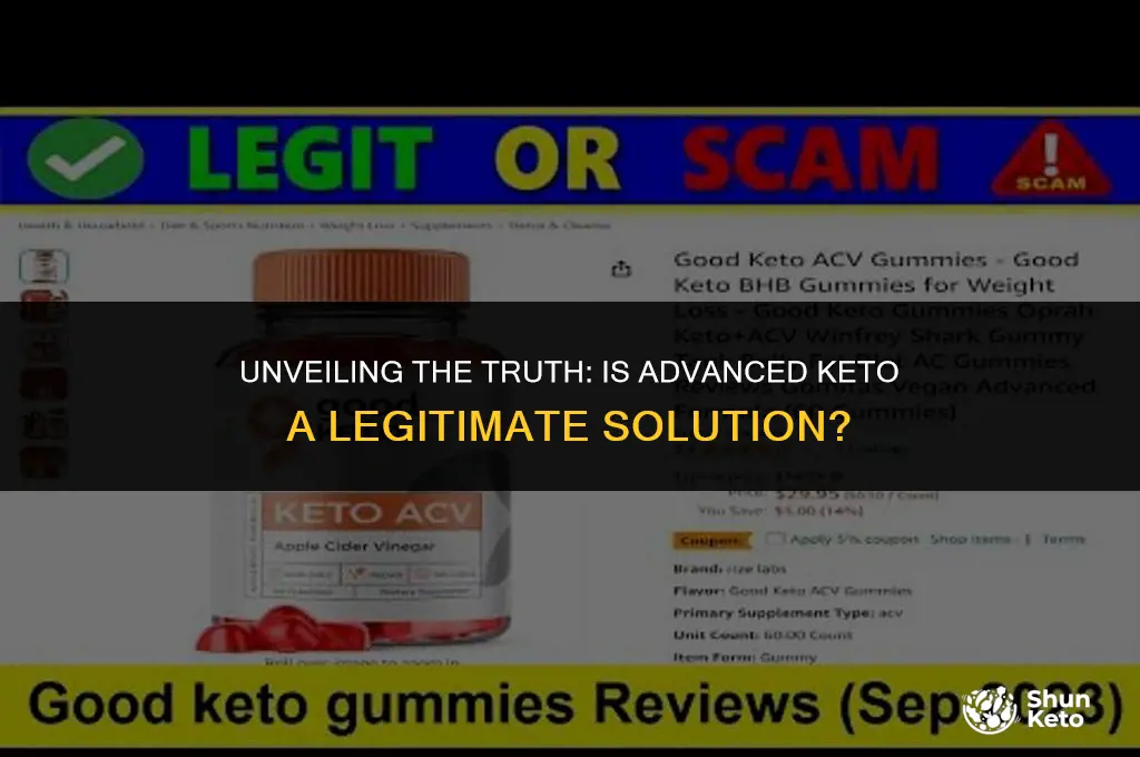 is advanced keto legit