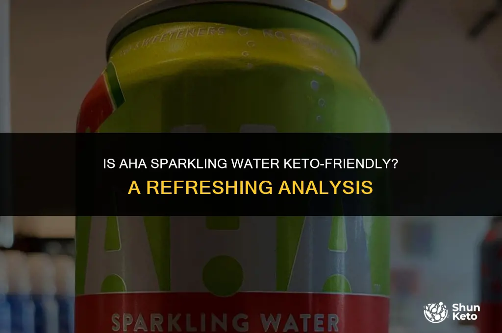 is aha sparkling water keto