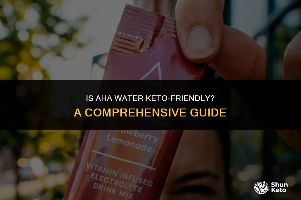 is aha water keto