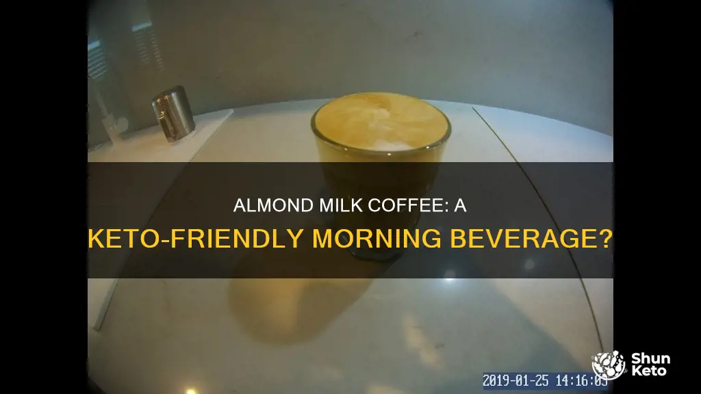 is almond milk coffee keto