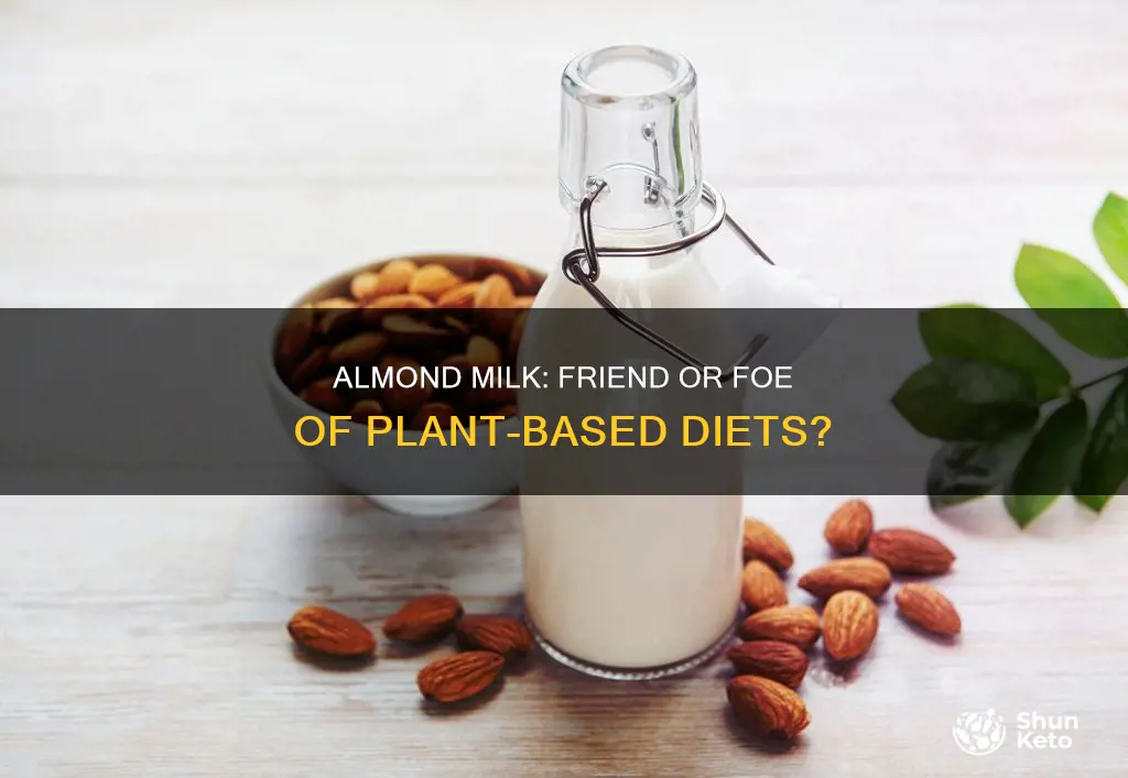 is almond milk ok on plant based diet