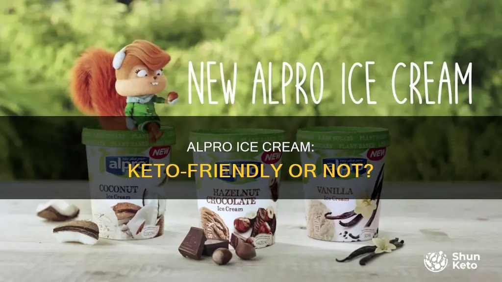 is alpro ice cream keto