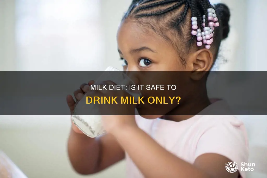 is an all milk diet safe