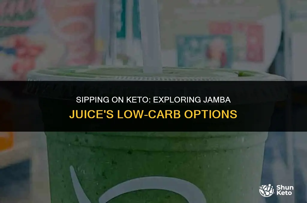 is anything at jamba juice keto