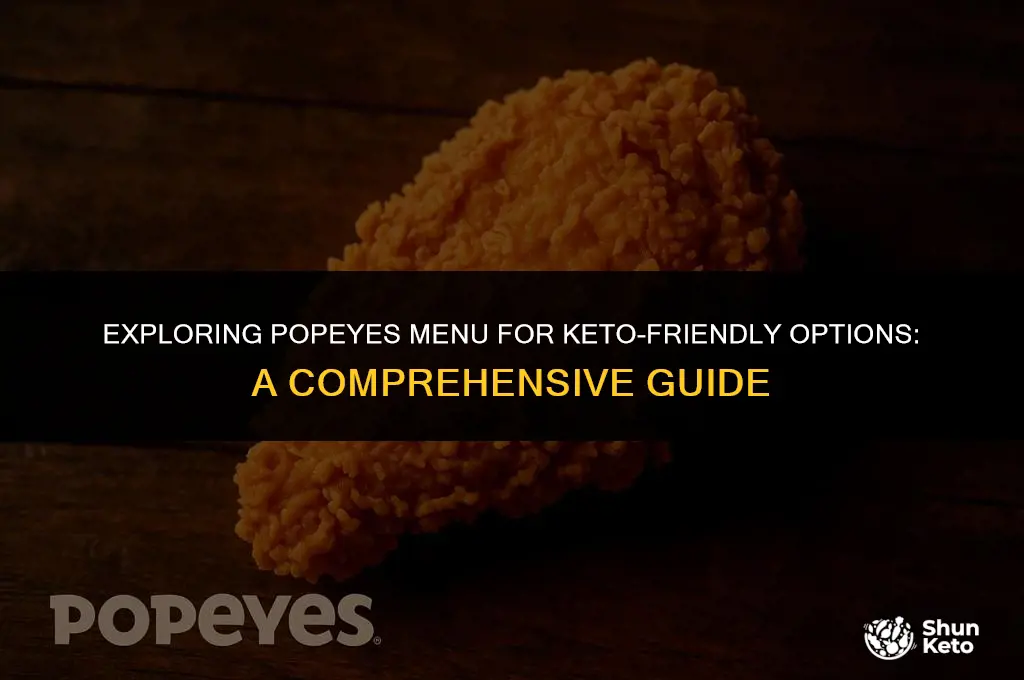 is anything at popeyes keto friendly