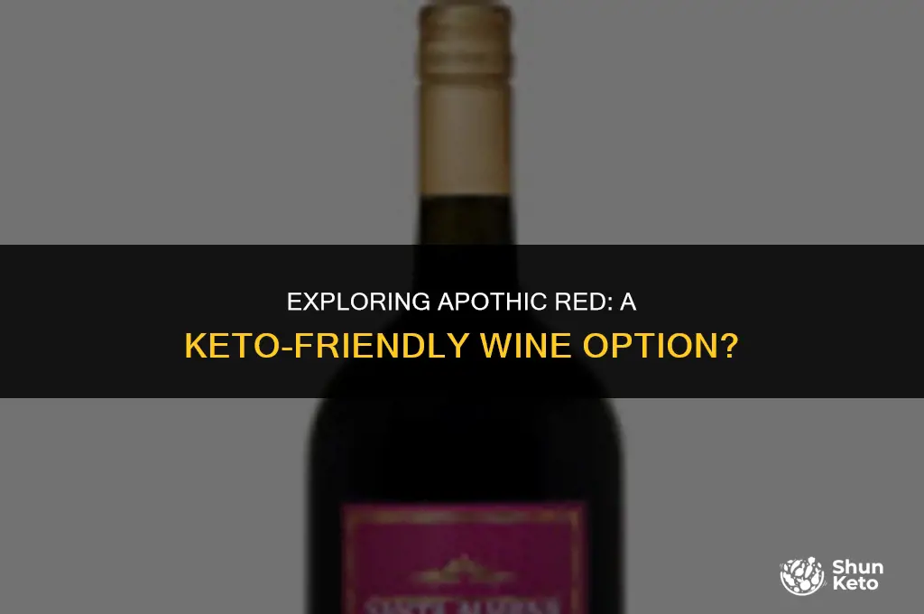 is apothic red keto friendly