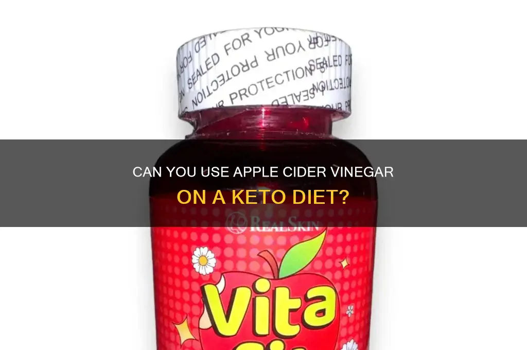 is apple cider vinegar allowed in keto diet