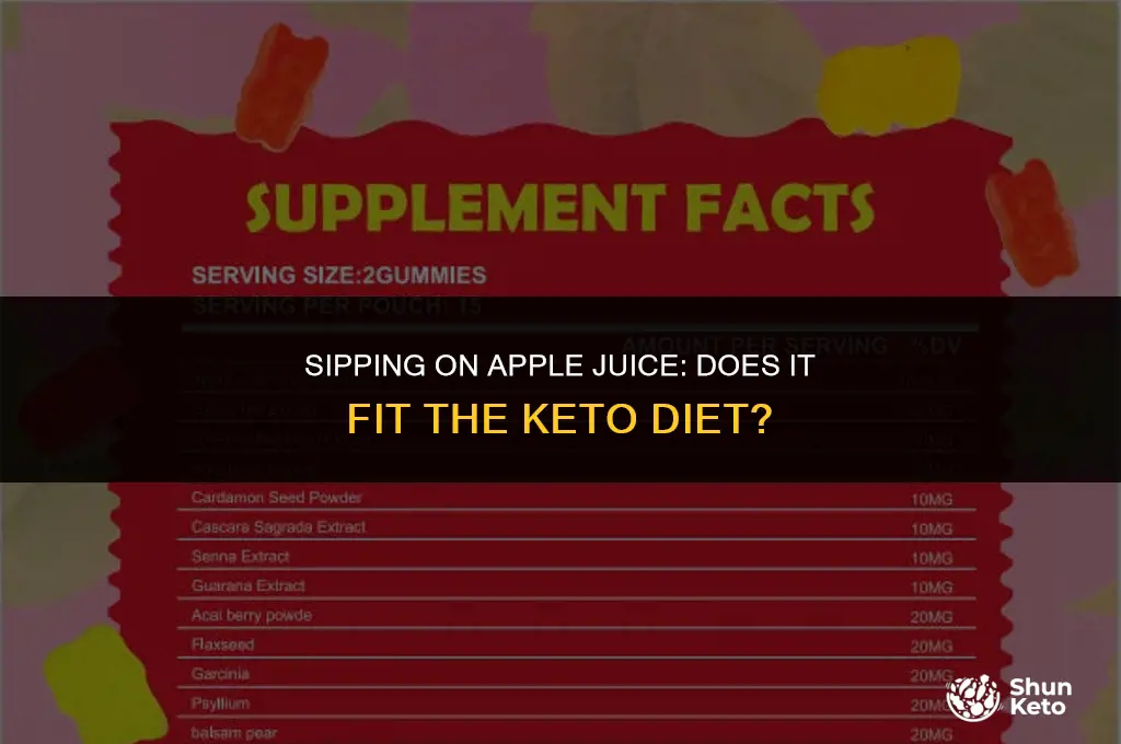 is apple juice keto