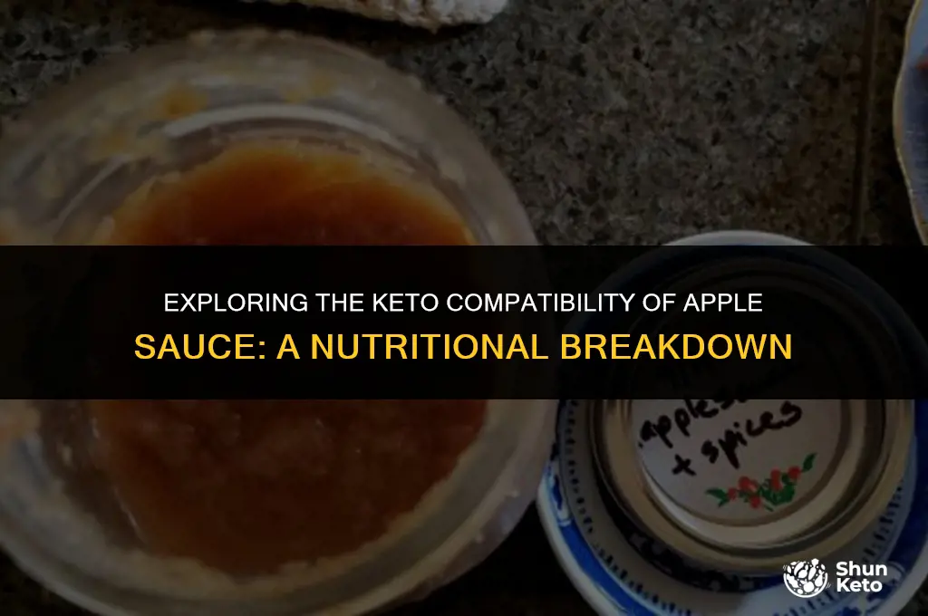 is apple sauce keto friendly