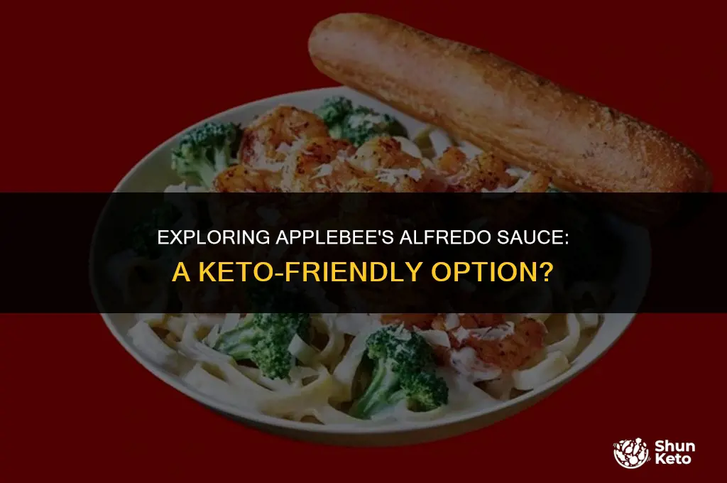 is applebees alfredo sauce keto friendly