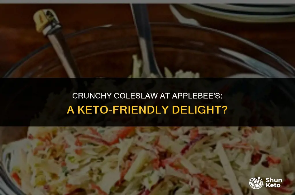 is applebees coleslaw keto