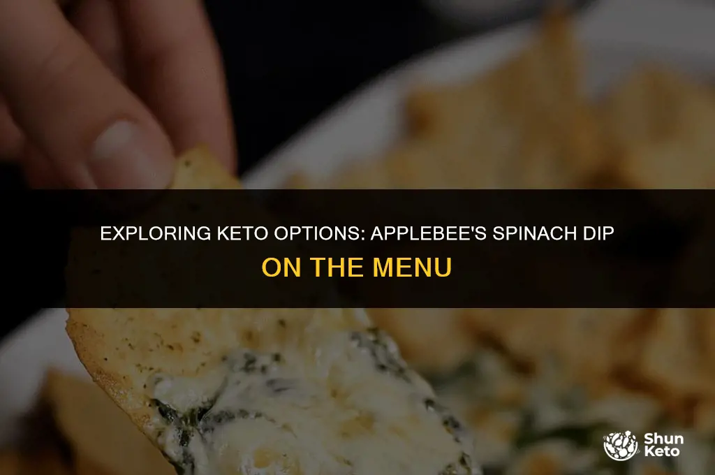 is applebees spinach dip keto friendly