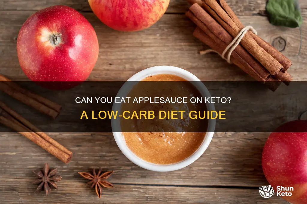 is applesauce allowed on keto diet