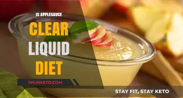 Applesauce: A Clear Liquid Diet Option?
