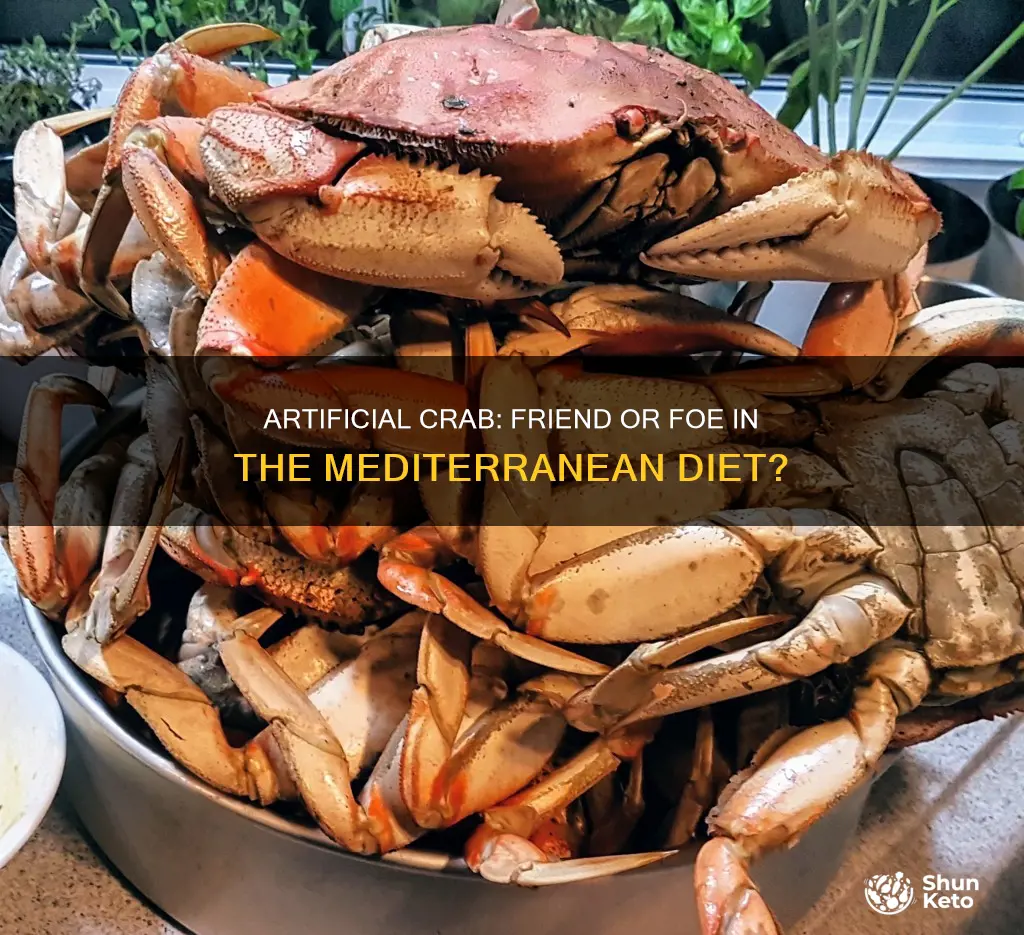 is artificial crab fine for the mediterranean diet