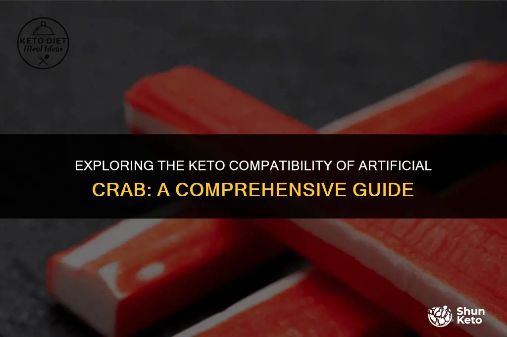 is artificial crab keto friendly