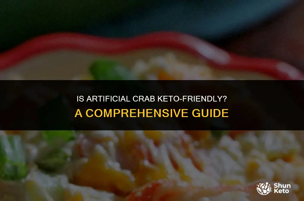 is artificial crab keto