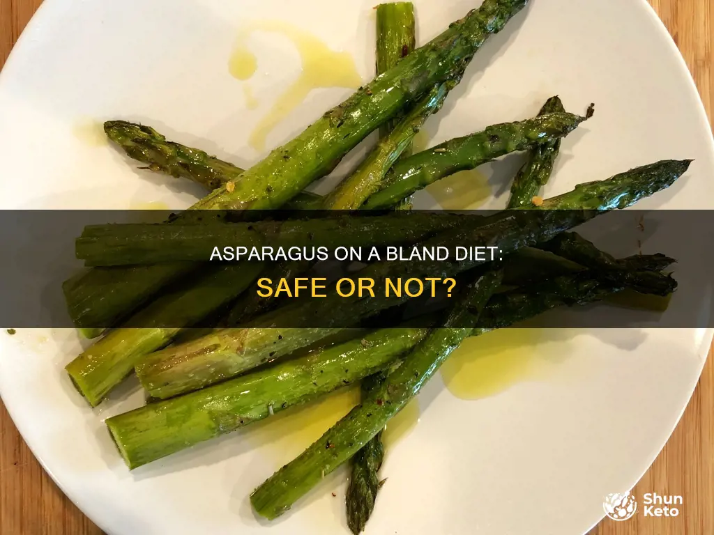 is asparagus ok on a bland diet