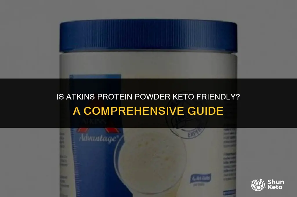 is atkins protein powder keto friendly