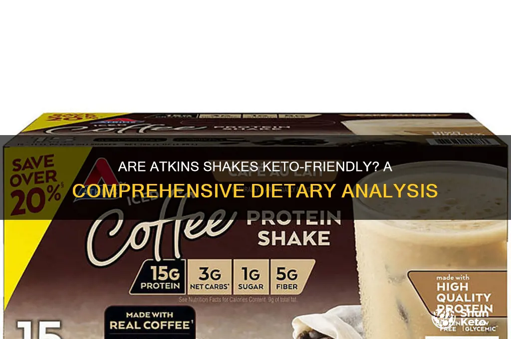 is atkins shake on keto diet