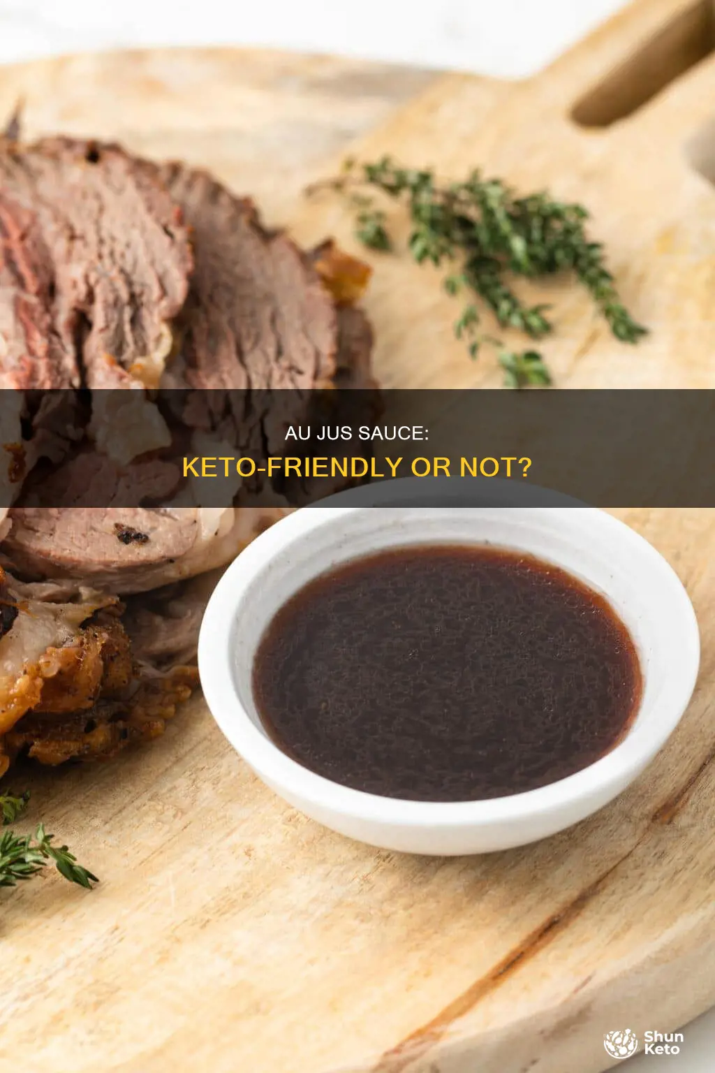 is au jus sauce keto