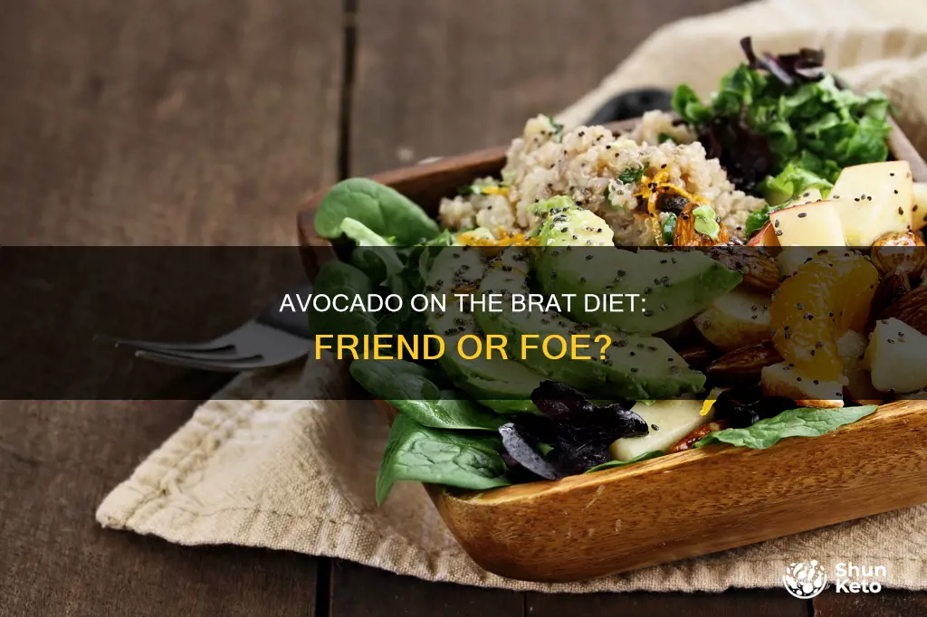 is avocado ok on brat diet