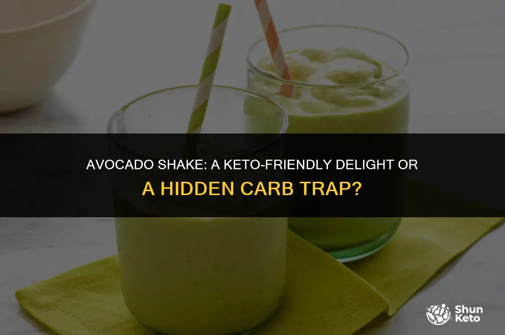 is avocado shake keto friendly