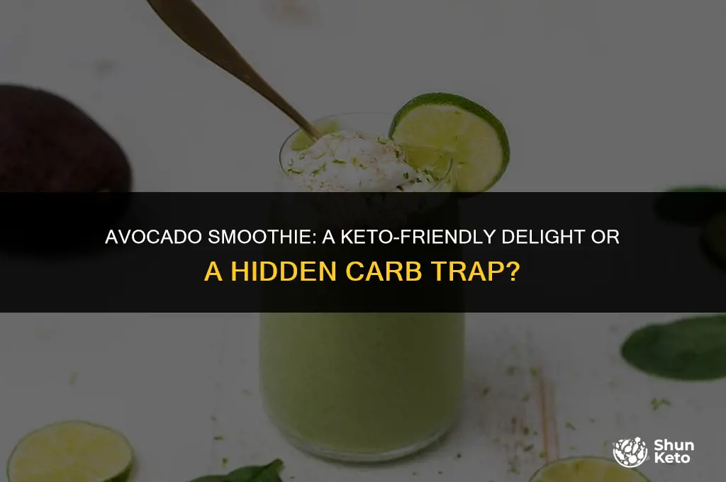 is avocado smoothie keto
