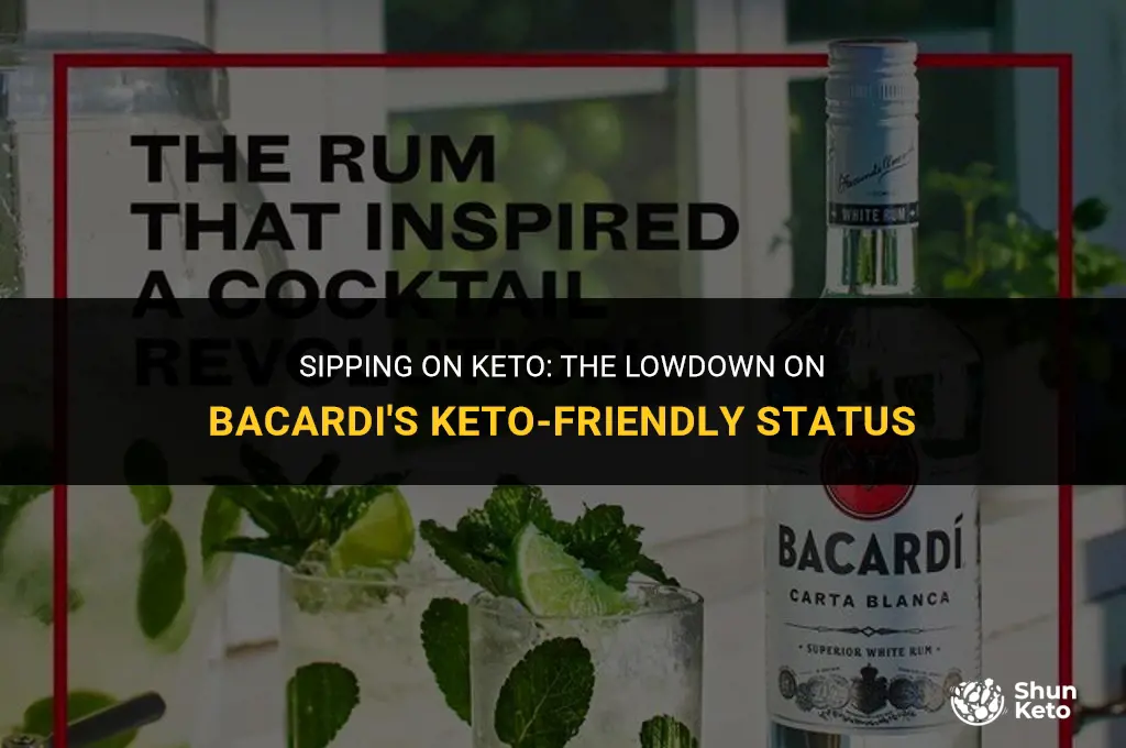 is bacardi keto friendly