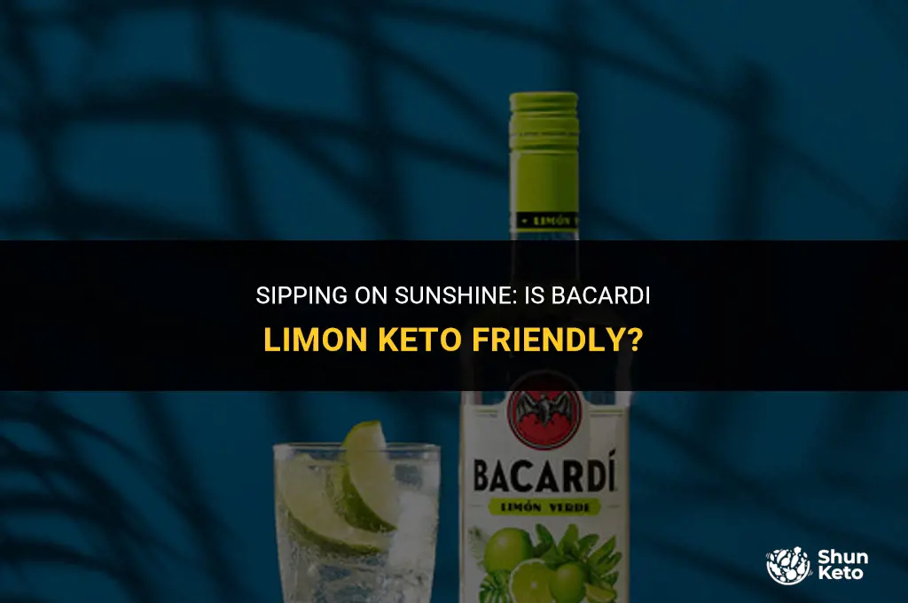 is bacardi limon keto friendly
