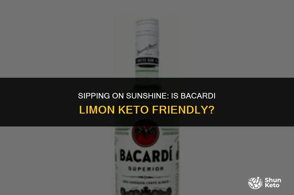 is bacardi limon keto