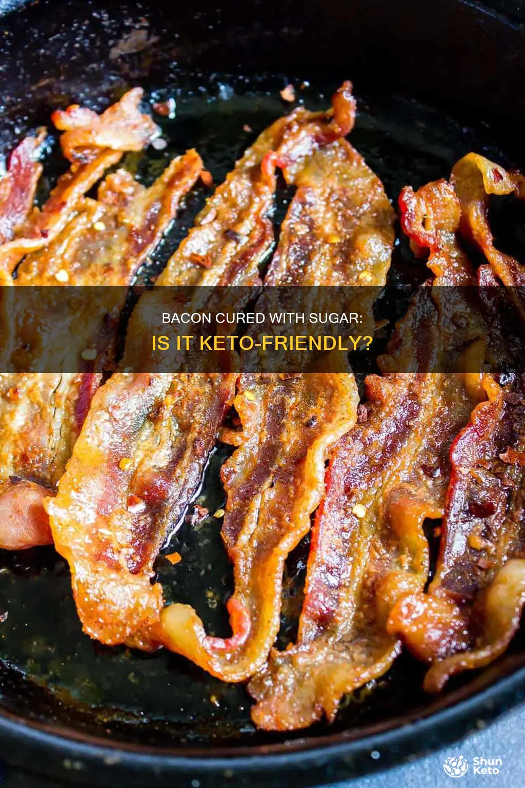 is bacon cured with sugar keto