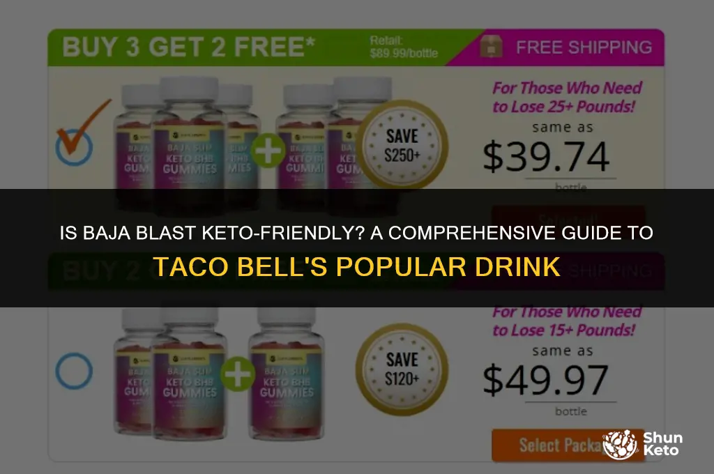 is baja blast keto