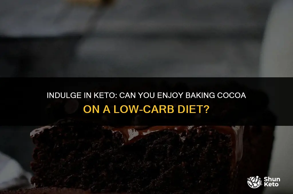 is baking cocoa keto